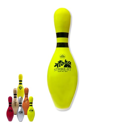EMAX | Original Bowling-Pin | Deko Bowling-Kegel | Attraktiver Pin | Geschenkartikel | Trophäe (Aloha - Strike-XT - Neon Gelb) von EMAX Bowling Service GmbH MAXIMIZE YOUR GAME