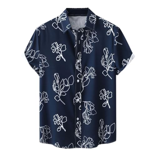 EMAlusher Freizeithemd Herren Hawaii Hemd MäNner Lustig Linen Shirt Sommer Hemden Baumwolle Hemdbluse MäNner Strandhemd Strandhemd von EMAlusher