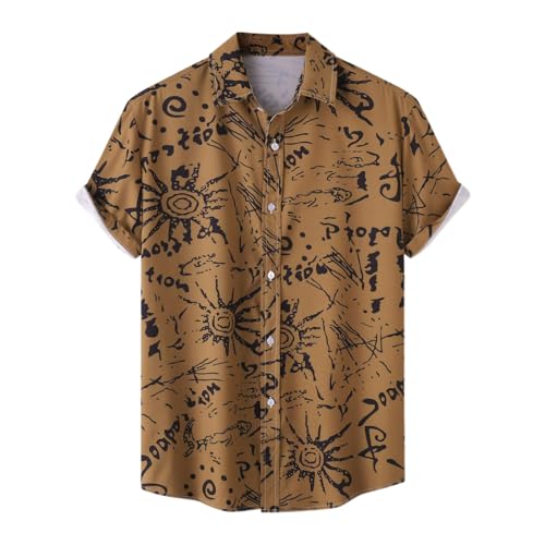 Freizeithemd Herren Hawaii Hemd MäNner Lustig Linen Shirt Trachtenhemd Stehkragen Freizeit Strandhemden MäNner Strandhemd Strandhemd von EMAlusher