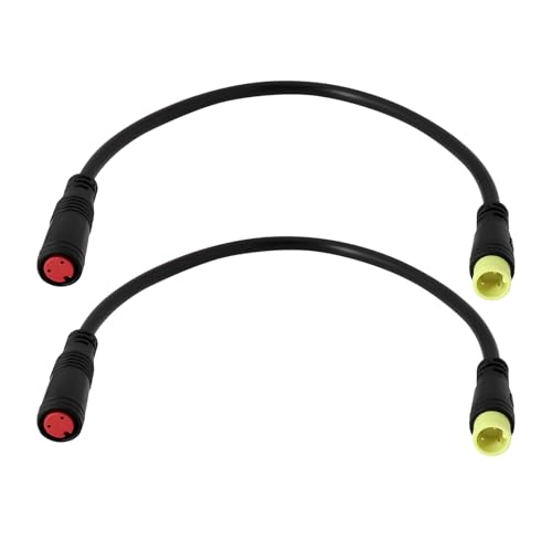 EMSea 2 x M8 E-Bike-Verlängerungskabel, Bremse, 3-poliger Stecker auf 2-polige Buchse, wasserdichter Stecker, Konverter, geeignet für E-Bike-Bremse, 16 cm von EMSea