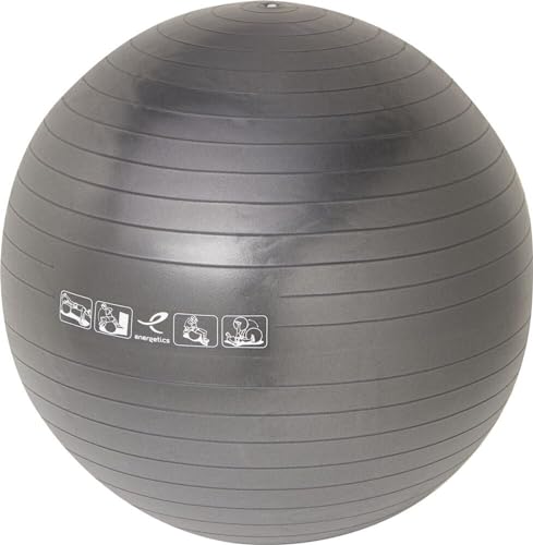 ENERGETICS Unisex – Erwachsene Basic Gymnastik-Ball, Black, One Size von ENERGETICS