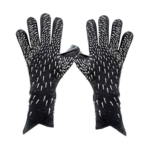 ENERRGECKO Torwarthandschuhe Anti-Rutsch-Fußballhandschuh Fingerschutzhandschuh Fußballausrüstung Schwarz. 9 von ENERRGECKO