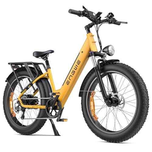 ENGWE E Bike Mountainbike Elektrofahrräder, Ebike 48V 16Ah Akku bis 150km, E-Bike mit 26x4 Zoll Fat Tire, Electric Bike 250W Motor Max. 25km/h, E26 von ENGWE