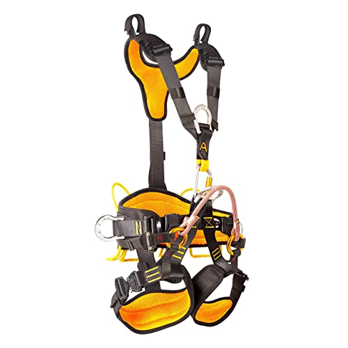 ENJOHOS Vollkörper-Klettergurt mit abnehmbarem Sicherheitsgurt und hochfestem Polyester für ein sicheres Klettererlebnis beim Bergsteigen, Baumklettern, Klettern und bei Feuerrettungen von ENJOHOS
