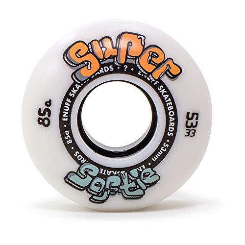 Enuff Skateboards Unisex Erwachsene Super Softie Wheels Rollen, Weiß, 58mm von Enuff Skateboards