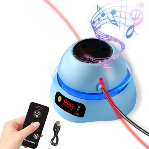 Elektronische Springseil Automatische Seilspringmaschine,Smart Jump Rope Machine mit Licht, Bluetooth Fernbedienung Springseilmaschine 1-10 Geschwindigkeitsstufe (Blau) von EPROICKS