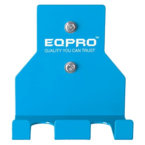 EQPRO Langhantelhalter – vertikale olympische Langhantelstange für Zuhause, Fitnesscenter und Garage – Langhantelhalter – Stahlkonstruktion, 136 kg Kapazität – Blau von EQPRO