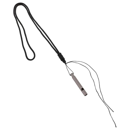 ERINGOGO Laute Notfallpfeife aus Metall mit Klarem Klang Langlebig durch Spritzfinish für Notfall Camping Wandern Trainer Schiedsrichter und Survival-Training Inklusive Praktischem von ERINGOGO
