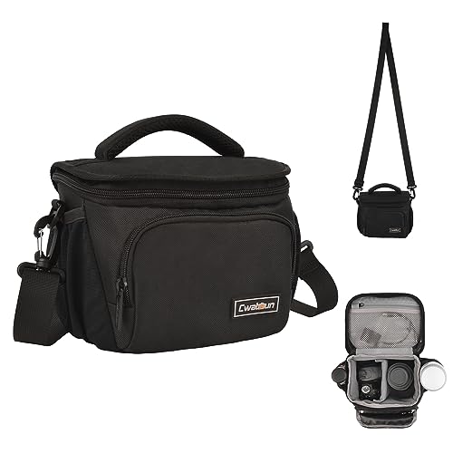 ERYUE Kamera Tasche,Kameratasche, Reisekamera-Umhängetasche, Wasserabweisende, stoßfeste Kameratasche für spiegellose Kameras mit abnehmbaren Trennwänden und Schultergurt von ERYUE