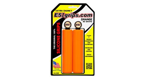 esi extra chunky 34mm orange silikon grips von ESI Grips