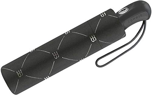 Esprit Regenschirm Monogram - Taschenschirm mit Auf-Zu-Automatik von ESPRIT