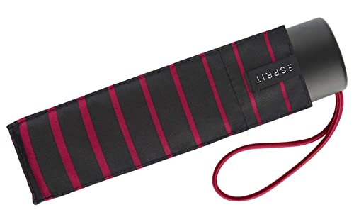 Esprit Super Mini Taschenschirm Petito Degradee Stripe - Vivacious pink von ESPRIT