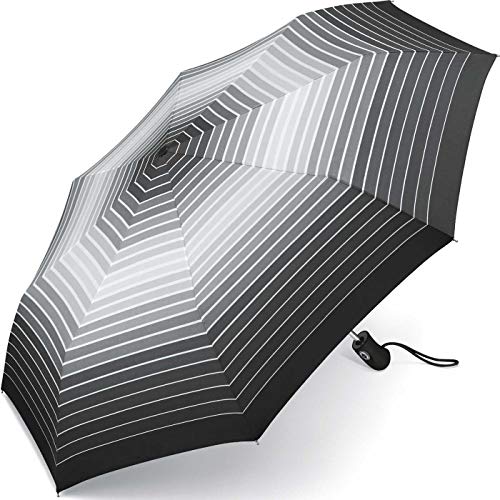 Esprit Taschenschirm Easymatic Light Gradient Stripes - Black von ESPRIT