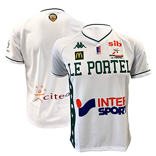 ESSM Le Portel Heimtrikot 2018-2019 Basketball Kinder XX-Small weiß von ESSM Le Portel