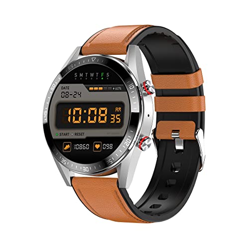 ESSONIO 36MM Smartwatch Sport IP68 Wasserdichter Fitness-Tracker mit Voll-Touchscreen und Herzfrequenz-Schlafmonitor Valentinstagsgeschenk，Geeignet für Radfahren, Büro und Laufen von ESSONIO