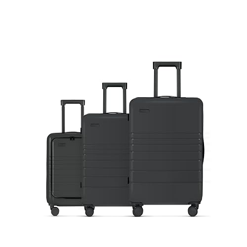 ETERNITIVE - Koffer Set I Reisekoffer 3-er Set aus ABS I Größe: 75,5 x 48 x 32 cm I Kofferset mit TSA-Schloss I Reisekoffer mit Rollen 360° I Koffer Handgepäck I Farbe: Graphit von ETERNITIVE