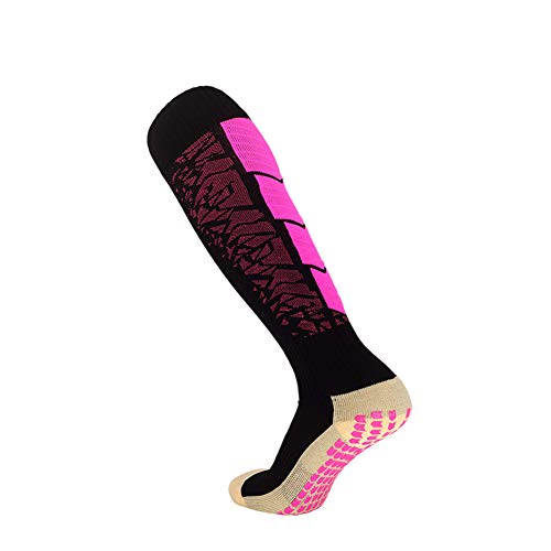 ETORRY Fußballsocken Stutzen Jugendliche Socken Fußball Strümpfe - Sportsocken Trainingssocke Sockenstutzen - für Fußball, Laufen, Training,1/3Paar. (Pink) von ETORRY