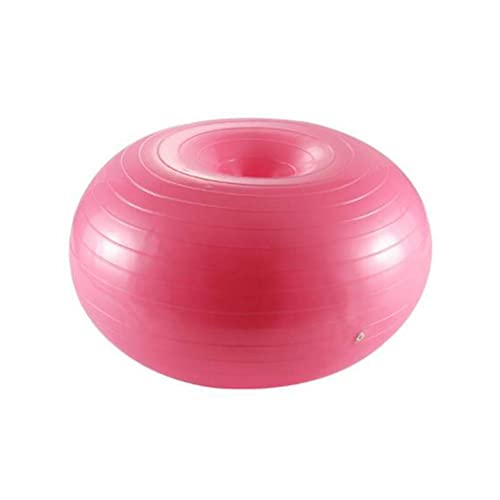 ETbotu Yoga - Fitness - Donut Yoga Ball verdicken explosionsgeschützte aufblasbare Balance Fitness Balance Ball mit Inflator Pink von ETbotu