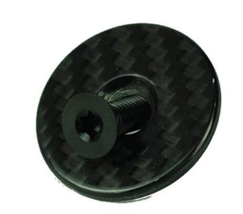 SteuersäTze Fahrrad-Headset-Expander-Stecker for 28,6 mm 1 1/8 Quot;Steer Ultralight Star Nut Dehnschraube Expander Plug Compression (Color : Black top Cap) von ETomey