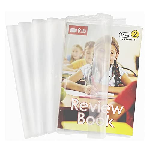 EULANT 10 Stück Schulbuchumschläge Transparent,Einstellbar Buchumschlag,Buchumschläge für Workbooks/Hardcover,Klares Heft-Hüllen Heftumschläge,Buch-Schoner Einband für Schule/Büro,B5 von EULANT