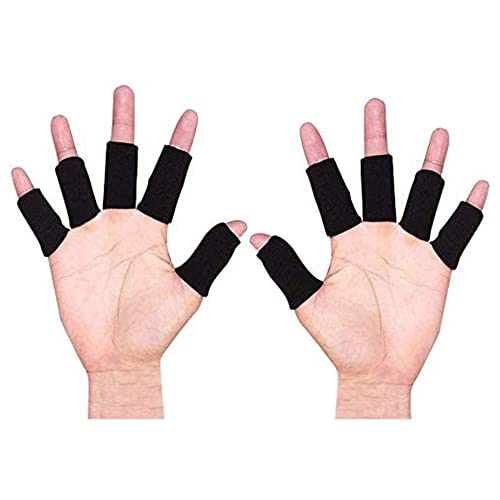 EULANT Fingerschutz 10 Stück Fingerhülse, Elastische Baumwolle Fingerbandage für die Entlastung Schmerzen Calluses Arthritis Knuckle & Schutz für den Sport von EULANT