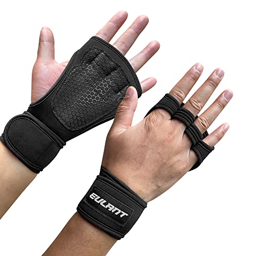 EULANT Trainingshandschuhe für Krafttraining Fitness Grip Handschuhen with Handgelenkstütze & Handflächenschutz für Sport Kraftsport Fitnessstudio Fahrrad Workouts Bodybuilding für Herren und Damen von EULANT