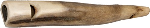 EUROHUNT Hundepfeife aus Hirschhorn, ca. 8-11cm lang, Hundezubehör, Hundetraining, Einzeltonpfeife von EURO HUNT