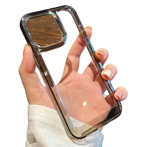EUUDROBY Handyhülle Transparente Telefonhülle Für iPhone 15 14 13 12 11 Pro Max Schockdcode Clear Cases Deckung-Für iPhone 15Plus-Schwarz von EUUDROBY