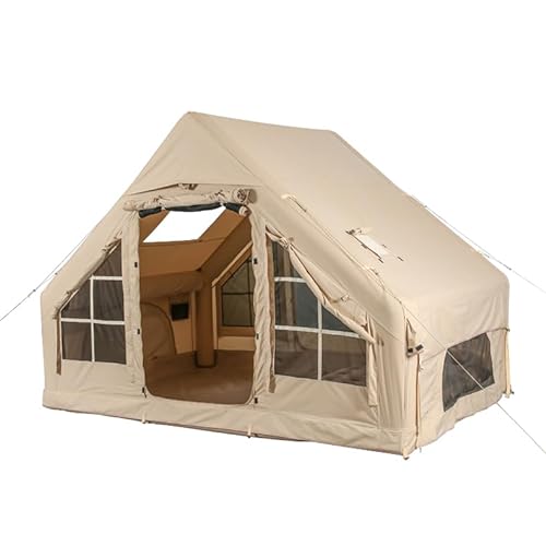 Air Glamping-Zelte, einfach zu installierendes aufblasbares Campingzelt mit aufblasbaren TPU-Säulen, wasserdichtes 420D-Oxford-Gewebe, UV-beständig 50+, bietet Platz für 6–8 Personen von EVANEM