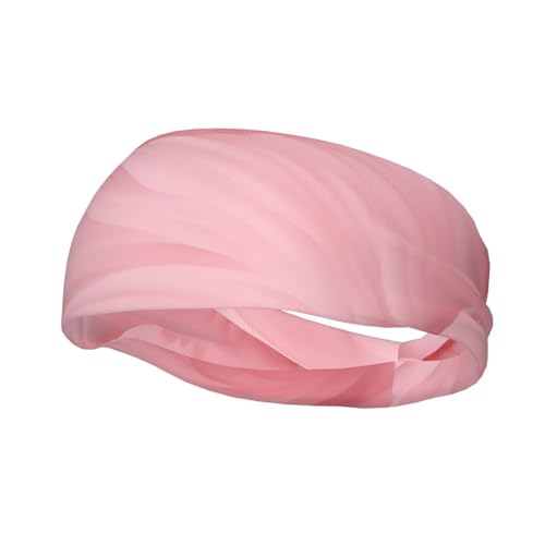 Rosa Hintergrund Mode Sport dekoratives Schweißband, rutschfestes, atmungsaktives und schweißabsorbierendes Stirnband für Männer und Frauen, geeignet für Laufen und Fitness-Sport. von EVANEM
