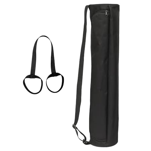 Yogamatten-Tasche für Damen und Herren, Reise-Yoga-Turnbeutel für 0,6 cm dicke Yogamatte, Fitness-Matte, Tasche für Sprot Mat (extra groß, schwarz) von EVEME
