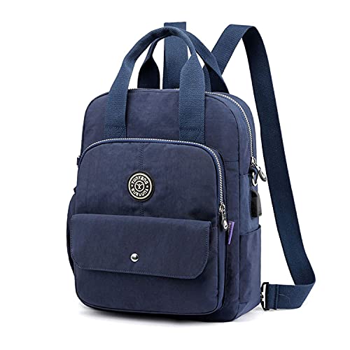 EVEOUT Damen Mini Rucksack Multi-Taschen Reisetasche Nylon Casual Umhängetasche Schultasche Daypack Rucksack von EVEOUT