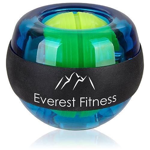 EVEREST FITNESS Gyroskopischer Handtrainer in grün zum Training der Hand- und Armmuskulatur - Hand Trainingsgerät, Gyroskop, Handgelenk Trainer mit einem ergonomischen Griff von EVEREST FITNESS