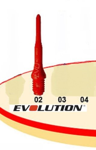 Evolution Evo Dartspitzen, 2BA, 100 Stück, Rot von EVO