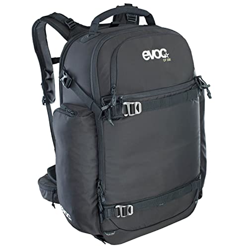 EVOC CP 35, praktischer Rucksack (Höhenverstellbarer Hüftgurt, Kleinteilfächer, inklusive Trinkblasenfach, Snowboard-Halterung, Größe: XL, Maße: 34 x 55 x 19 cm, Volumen: 35 l), Black von EVOC