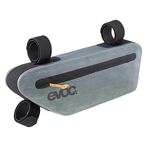 EVOC FRAME PACK M, leichte Rahmentasche (ideales Fahrrad Zubehör, praktische Mountainbike Tasche, Radtasche, Maße: 5,5 x 47 x 15 cm, Gewicht: 220 g, Volumen: 3,5 l), Steel von EVOC