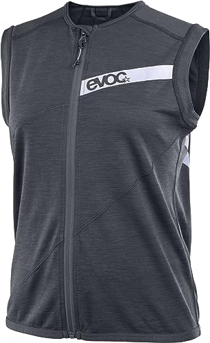 EVOC PROTECTOR VEST LITE WOMEN, Protektorenweste (LITESHIELD FLEX Rückenprotektor, S.Café Polyester-Jersey, AIRO FLEX Hüftgurt, maschinenwaschbares Fahrradzubehör, Größe: M), Schwarz von EVOC