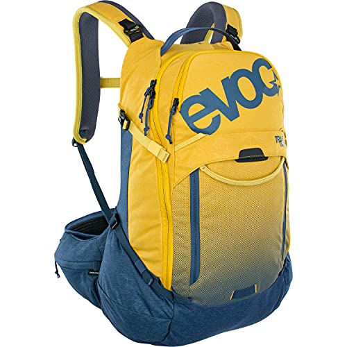 EVOC Unisex – Erwachsene Trail PRO Fahrradrucksack, Curry/Denim, L/XL von EVOC