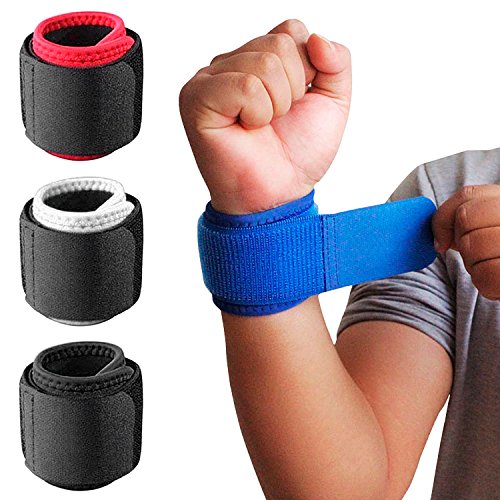 Handgelenkbandage mit verstellbarem Riemen zur Unterstützung und Stabilisierung beim Sport und Fitness Blau (1 Stück) von EVOLUXO
