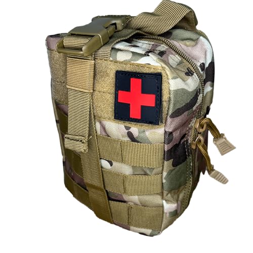 EVS SAFETY Praktische Tasche, Erste Hilfe, Taktische Tasche für Polizei, Security oder für Camping, Jagd, Wandern in fünf Farben (Camouflage) von EVS SAFETY