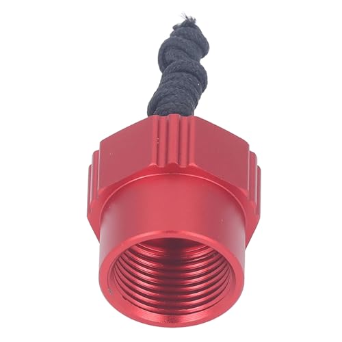 EVTSCAN Atemregler-Staubkappe Für Tauchgeräte, Universal-Schutzhülle Mit Gewinde Für Die 1. Stufe aus Aluminiumlegierung, Endkappe Für T-ANK-Ventil(红色) von EVTSCAN