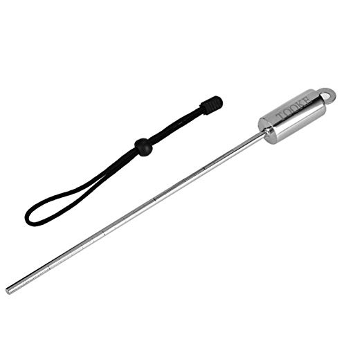 EVTSCAN Tauchzeiger, Edelstahl Hummer Tickle Zeiger Unterwasser Shaker Noise Maker Scuba Diving Stick Rute mit Lanyard(Schwarz) von EVTSCAN