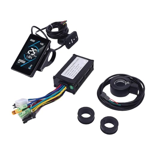 Elektrofahrradcontroller Kit 15a 3 Modus Sinus -Controller T5S LCD -Anzeigeplatte 130x Daumendrossel für Elektrofahrradroller von EVTSCAN