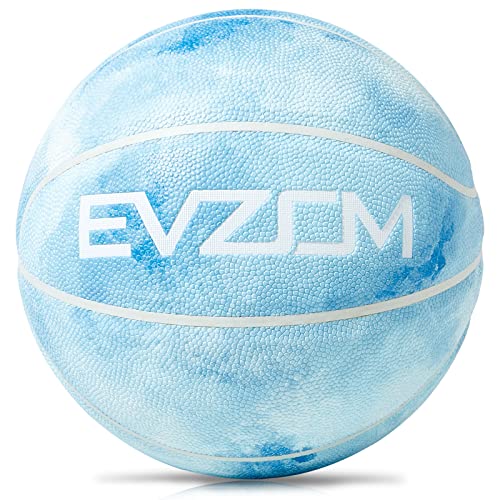 EVZOM Basketball Größe 7 Basketbälle Arena Training Anfänger Erwachsene & Jugend Ballspiel, Indoor Outdoor Bunter Basketball Ball von EVZOM