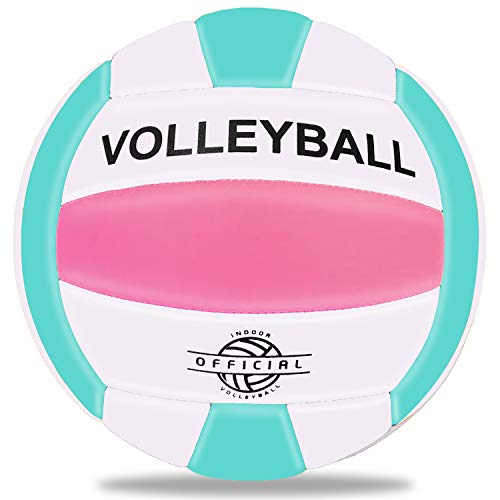 EVZOM Superweicher Volleyball Beachvolleyball Offizielle Größe 5 für Outdoor/Indoor/Pool/Fitnessstudio/Training Premium Volleyball Ausrüstung Haltbarkeit Stabilität Sportball von EVZOM