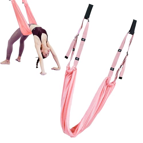 EWFAS Yoga-Schaukel | Aerial Yoga Hängematte | Yogagurte zum Dehnen | Yoga-Inversionsschaukel | Flexibilitätstrainer Backbend Assist Stretch Out Strap für Reha-Pilates-Ballett-Spagat von EWFAS