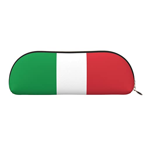 EWMAR Leder-Stifteetui mit Italien-Flagge, tragbar, für Reisen, Kosmetiktasche für Teenager, Jungen, Mädchen, gold, Einheitsgröße, Kinderrucksack von EWMAR