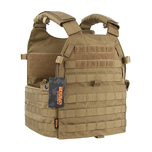 EXCELLENT ELITE SPANKER Sport Molle Weste Atmungsaktiv 6094 Style Weste Game Protective Vest Modulare Weste für Spaß(Braun) von EXCELLENT ELITE SPANKER