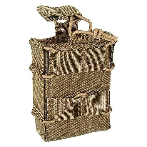 EXCELLENT ELITE SPANKER Taktische Molle Einzel/Doppel Magazintasche mit offenem für M4 M14 M16 AR15 G36 Magazine Pouch(Braun) von EXCELLENT ELITE SPANKER
