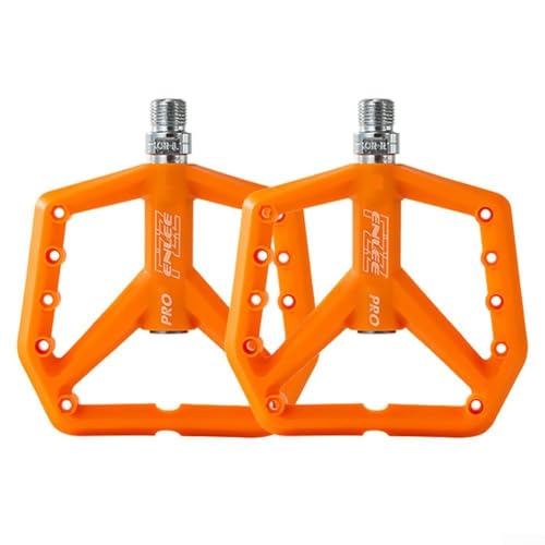 Boost Your Cycling Performance Rutschfestes Nylon-Pedal für Downhill XC Offroad-Fahrten (Orange) von EXTRWORY